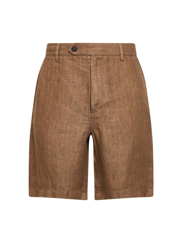 Bermuda Shorts Sebastian Linen Brown