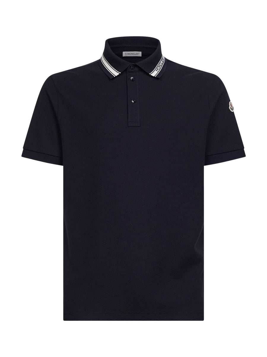 Polo Shirt Blue Cotton Piqué