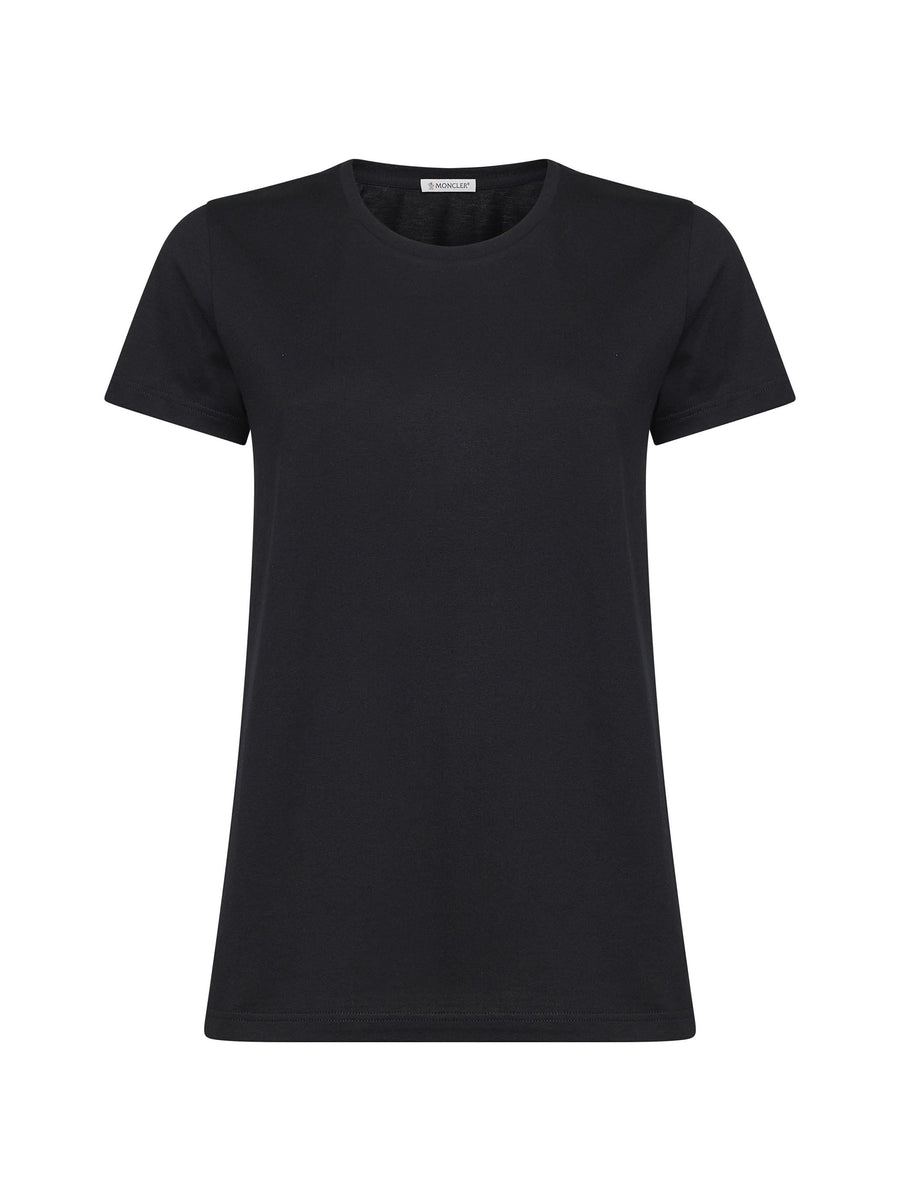 Black Cotton Jersey Logo Patch T-Shirt T-shirts & Jerseys