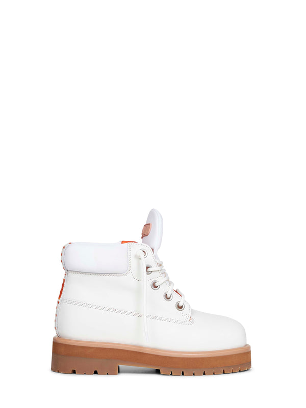 Ankle Boots Strada Off-White Leather