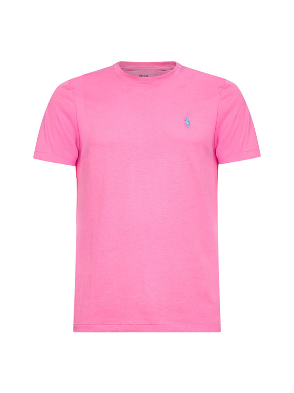 Baja Pink Custom Slim-Fit Crewneck T-Shirt Cotton T-shirts