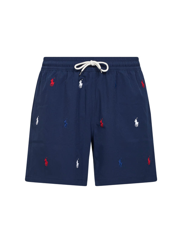 Swim Trunks Traveler Classic Blue Cotton Beachwear