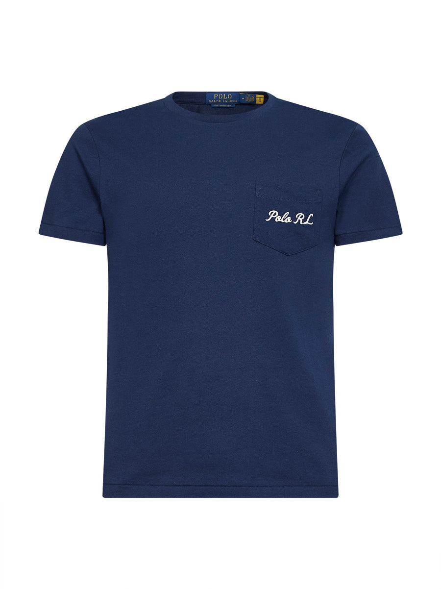 Navy Blue Polo Bear Custom Slim-Fit T-Shirt Cotton T-shirts