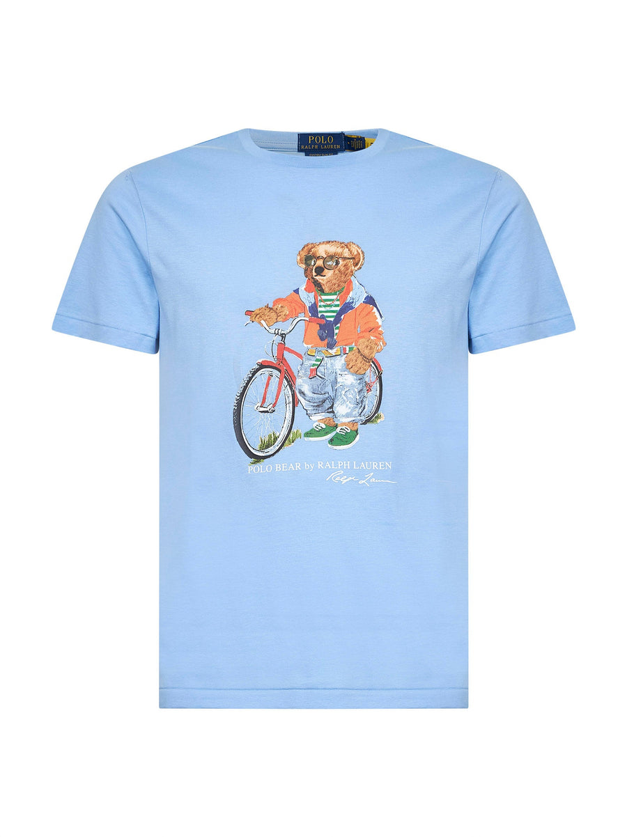 T-Shirt Polo Bear Austin Blue Light Cotton T-shirts