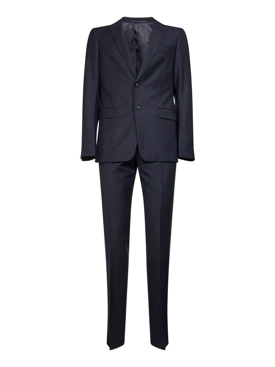 Blue Wool And Cashmere Suit Virgin Suits