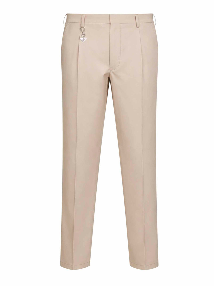 Trousers Sand Cotton Beige