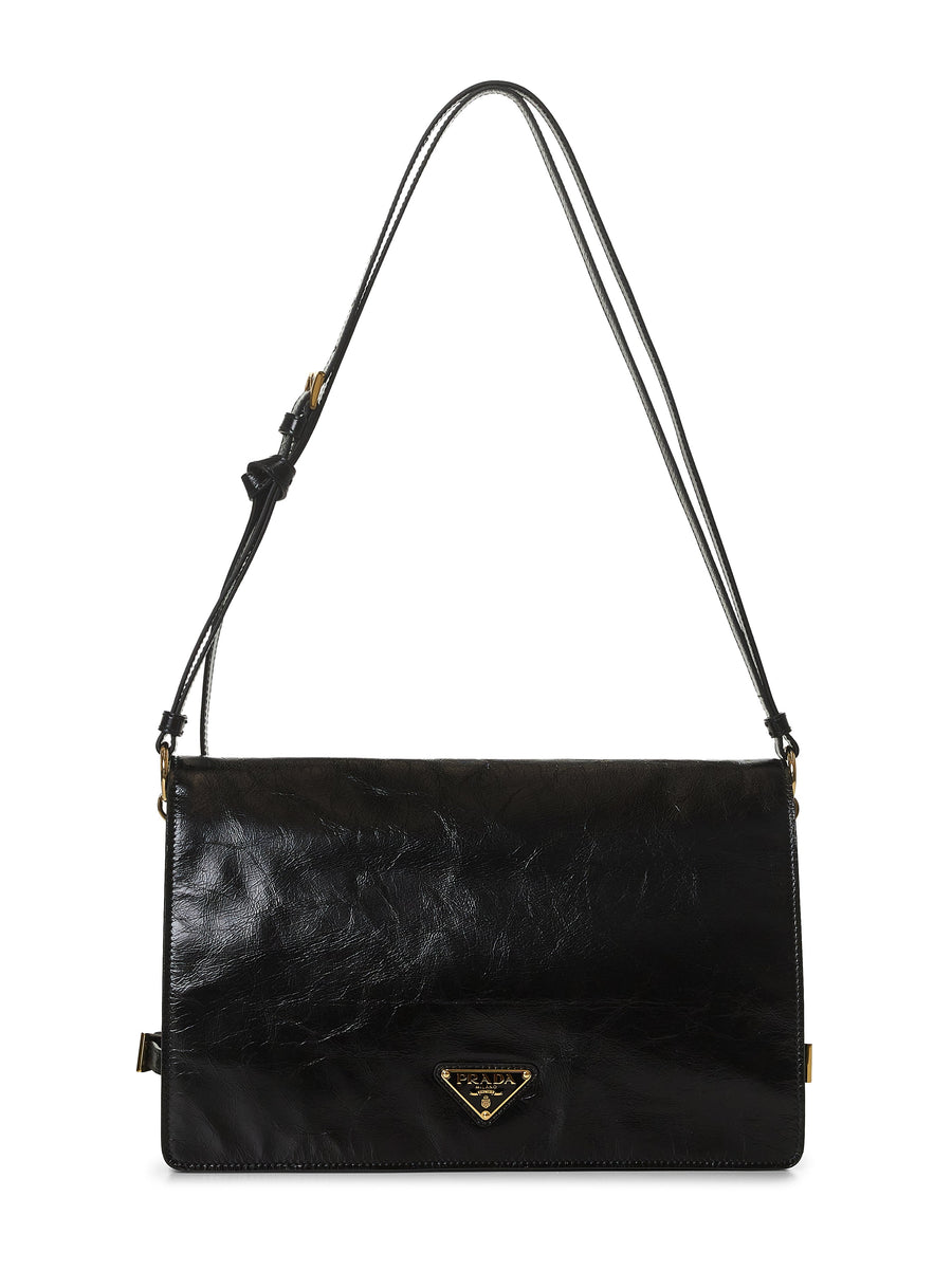 Black Medium Shoulder Bag Calf Leather