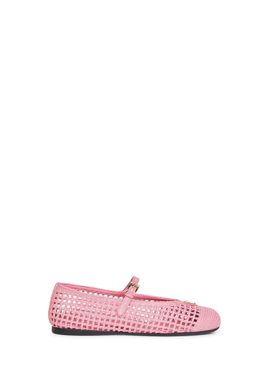 Ballet Flats Begonia Pink Cotton Ballerina Shoes
