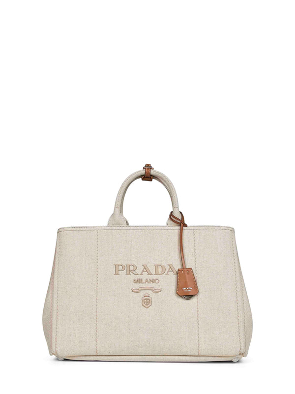 Extra Large Natural Jardinière Bag Ivory Cotton Handbags