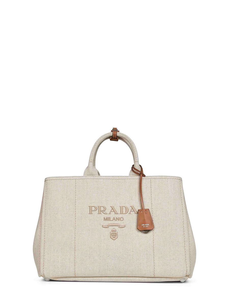 Extra Large Natural Jardinière Bag Ivory Cotton Handbags