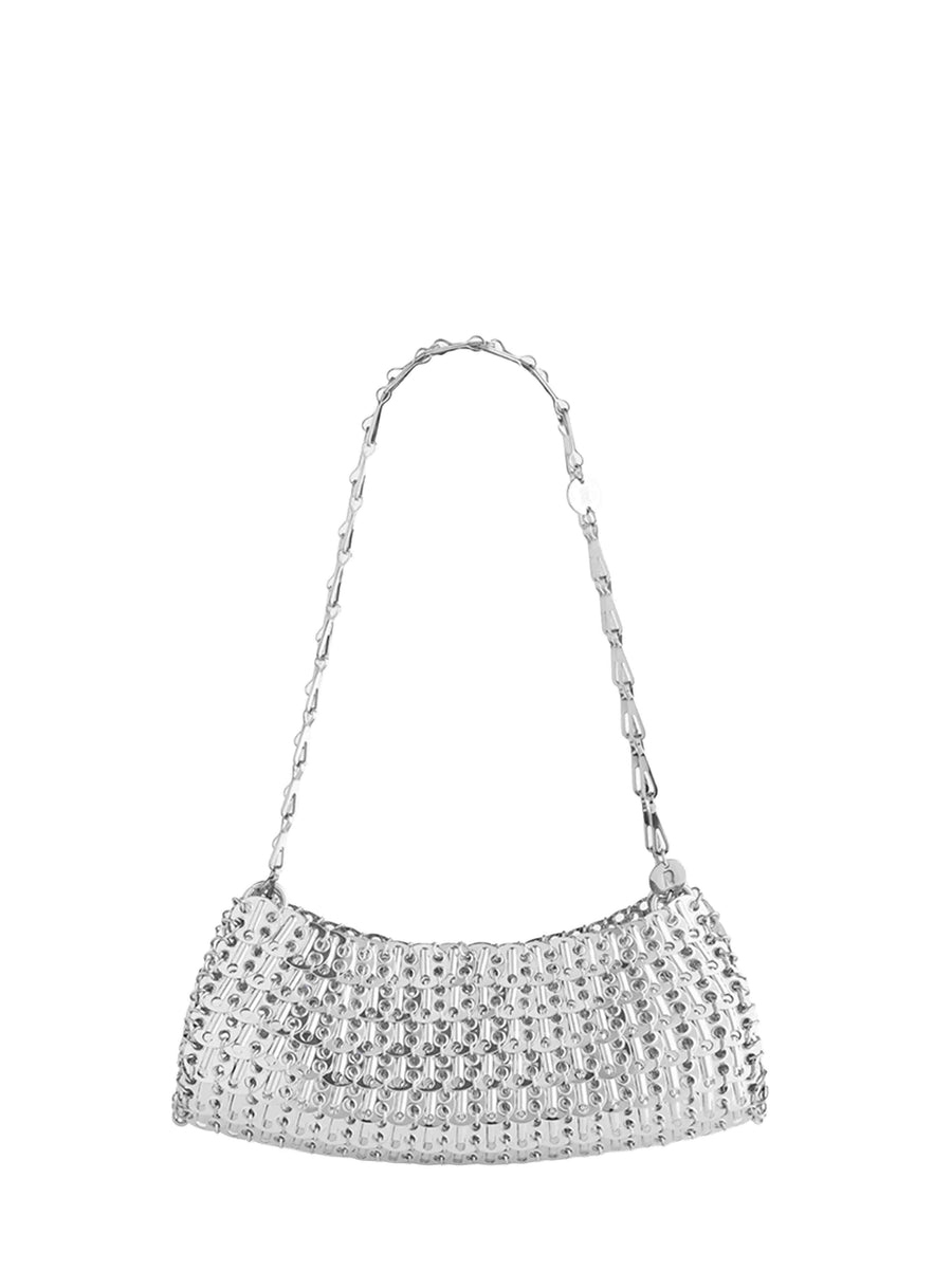 Clutch Shoulder Bag 1969 Silver Brass