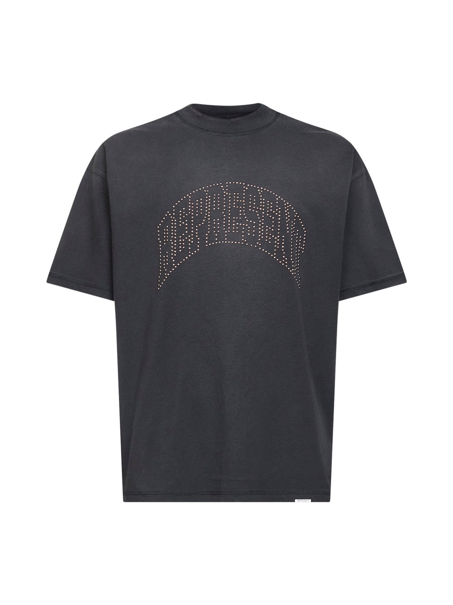 Black Embellished T-Shirt Cotton T-shirts