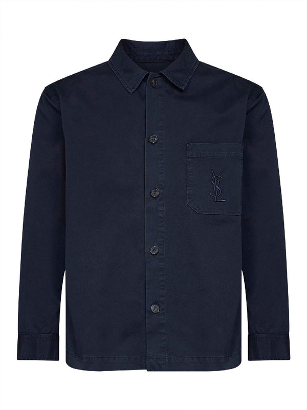 Overshirt Cassandre Blue Cotton Shirt