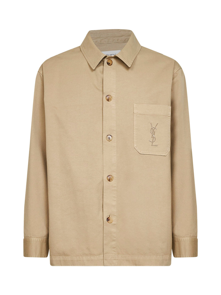Overshirt Cassandre Beige Cotton Shirt