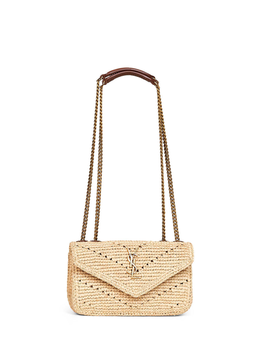 Crossbody Bag Loulou Mini Raffia Beige