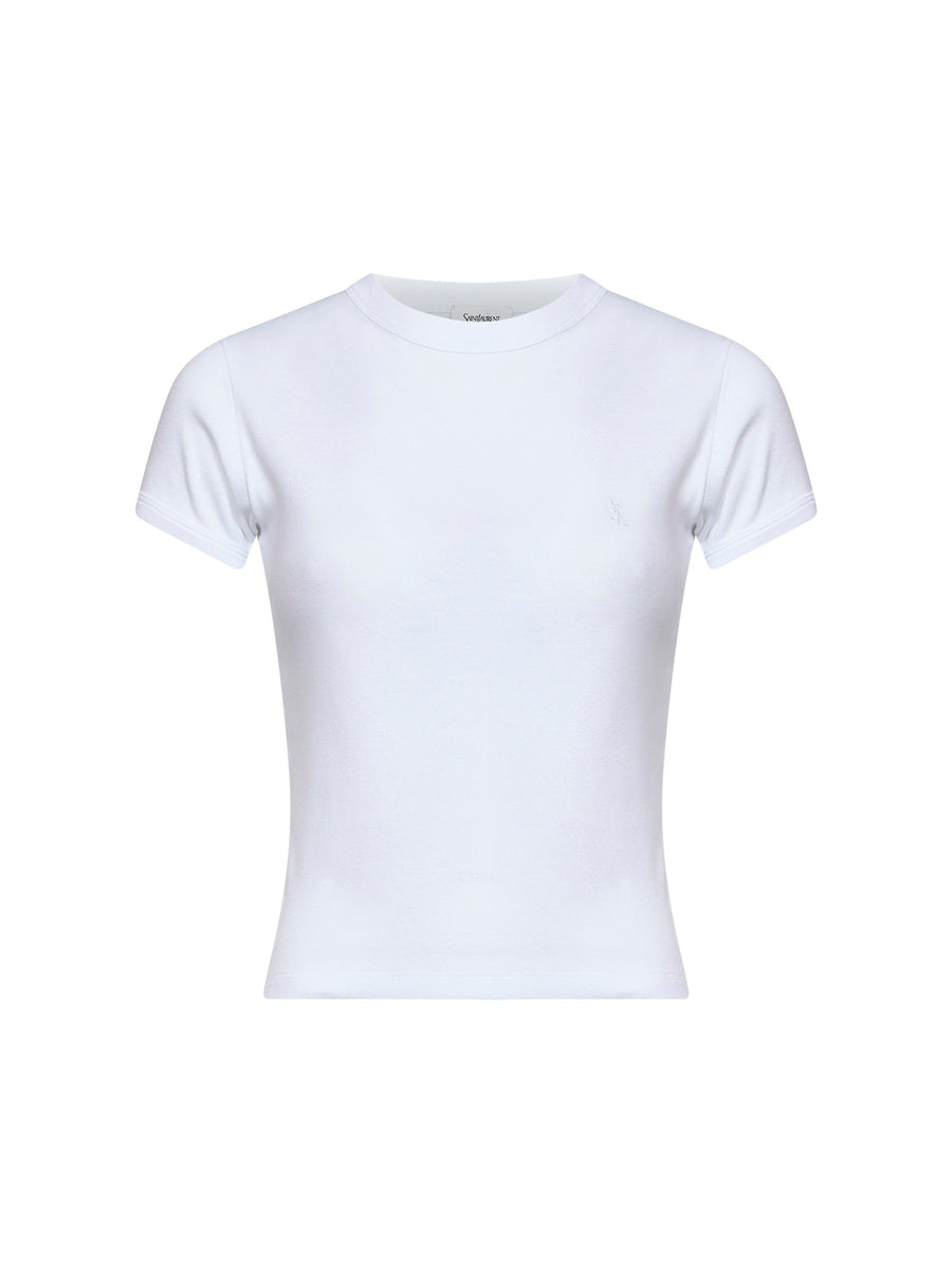 T-Shirt Cassandre Ribbed Cotton White T-shirts & Jerseys