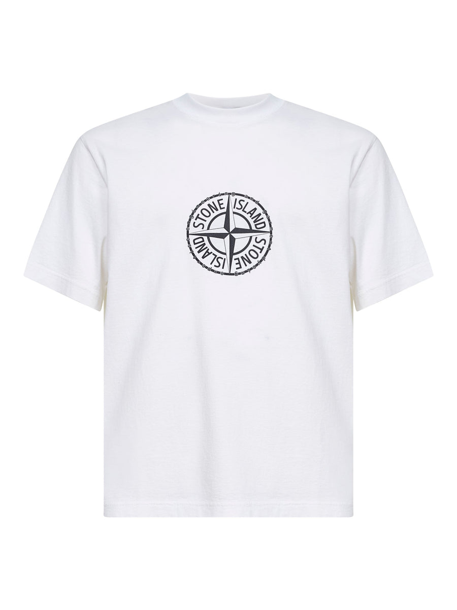T-Shirt All Around Compass White Organic Cotton T-shirts