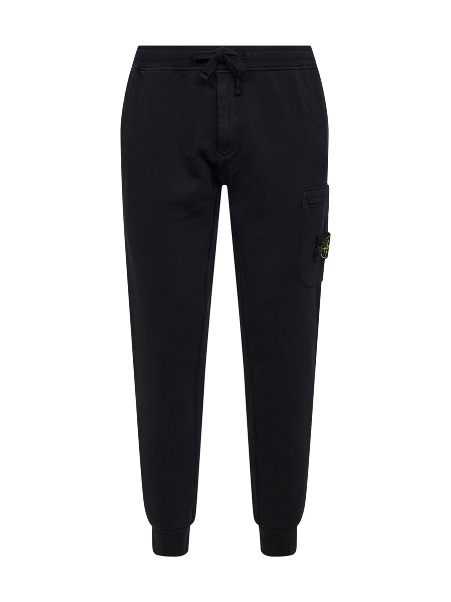 Black Organic Cotton Jogger Trousers
