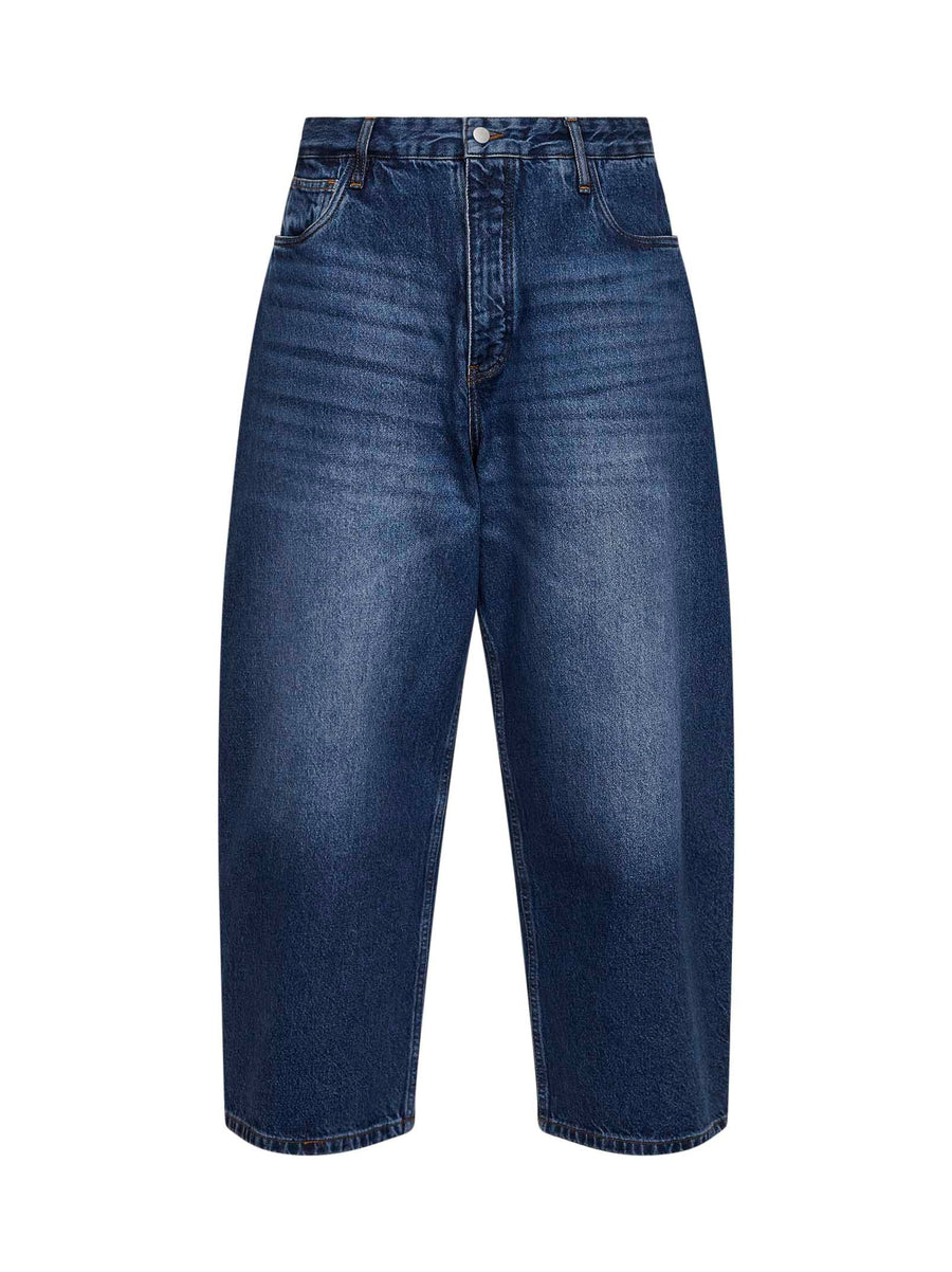 Blue Cotton Denim Jeans