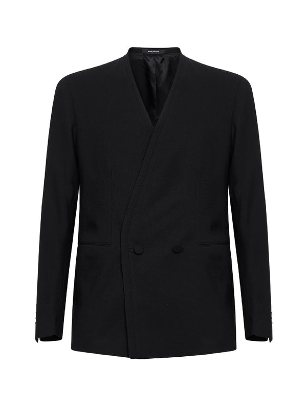 Blazer Cannes Black Virgin Wool Blend Jacket
