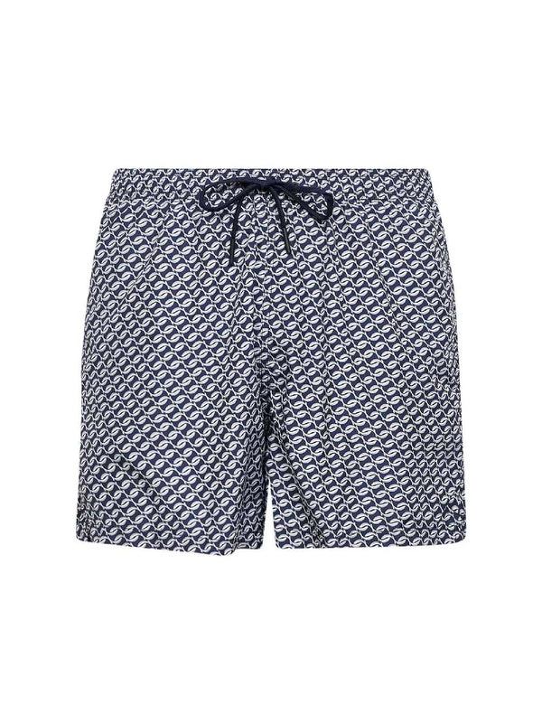Swim Shorts Honolulu Blue Polyester Beachwear