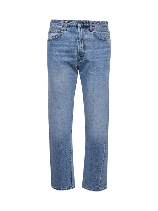 Light Blue Denim Twisted Jeans Organic Cotton