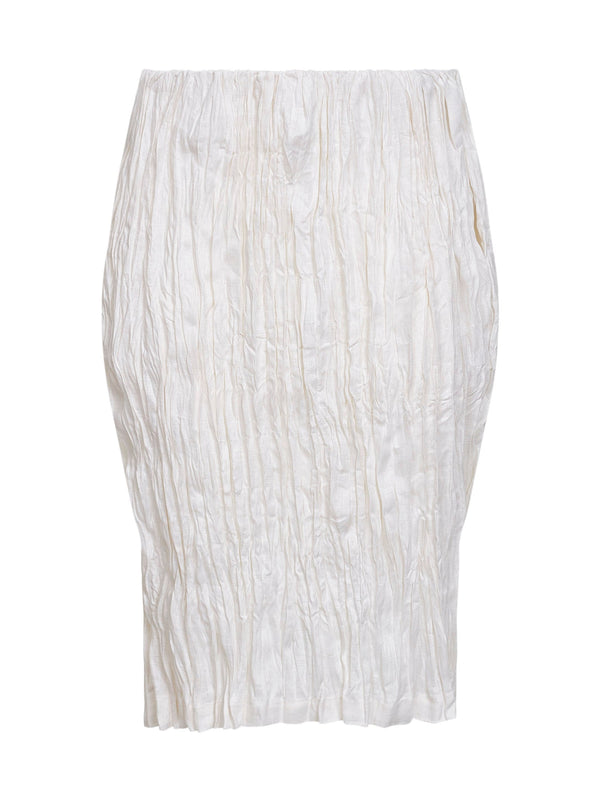 Pencil Skirt Ivory Linen