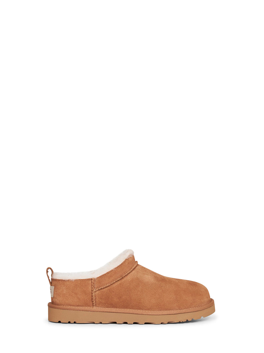 Chestnut Classic Micro Mules Leather
