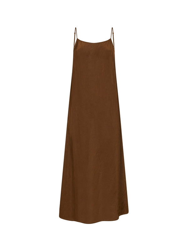 Mustard Viscose Anaya Midi Dress