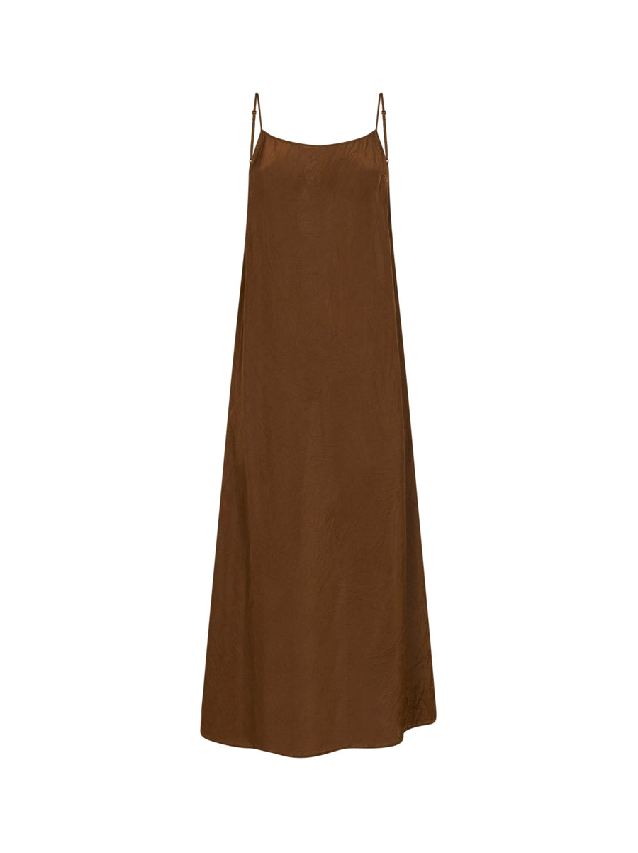 Mustard Viscose Anaya Midi Dress