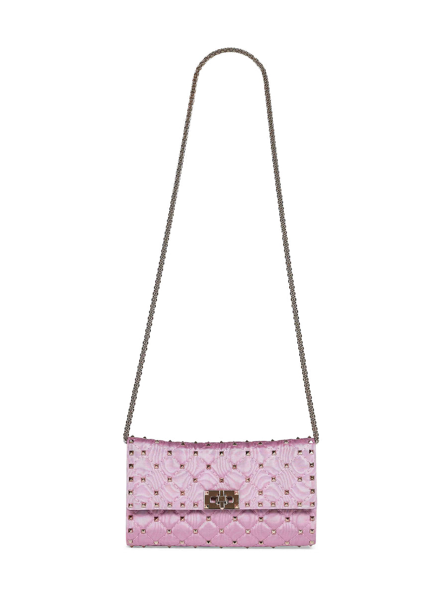 Crossbody Bag Rockstud Spike Rhododendron Pink Shoulder