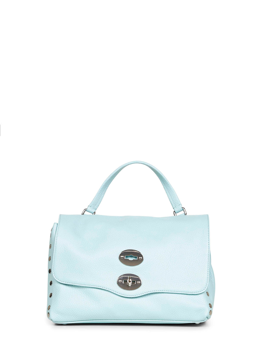 Light Blue Small Postina Handbag Bovine Leather (top Grain) Handbags