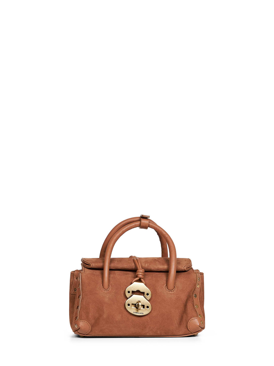 Handbag Dotta Baby Brown Ovine Leather Handbags