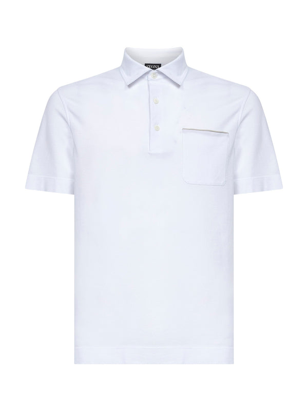Polo Shirt Cotton Piqué White