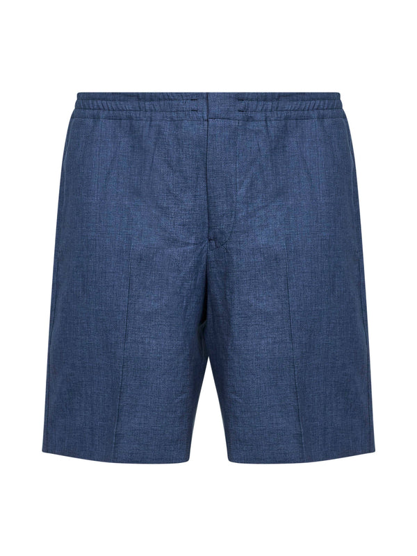 Shorts Oasi Lino Navy Blue Linen