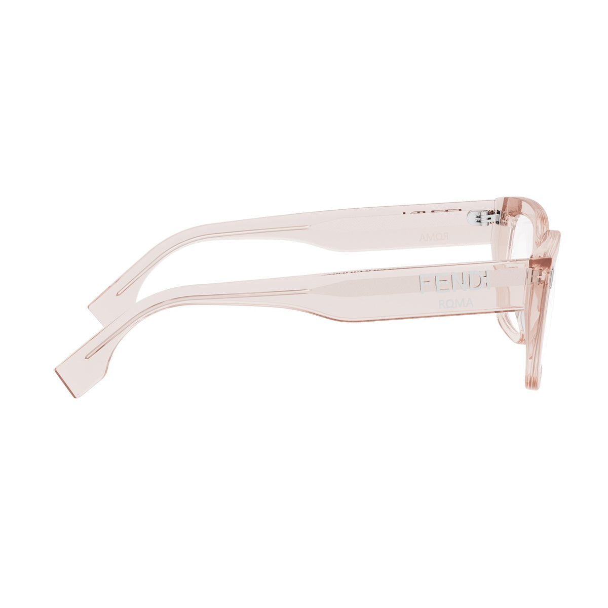 FE50094I Fendi Roma 072 Rosa trasparente Acetate Occhiali Da Vista