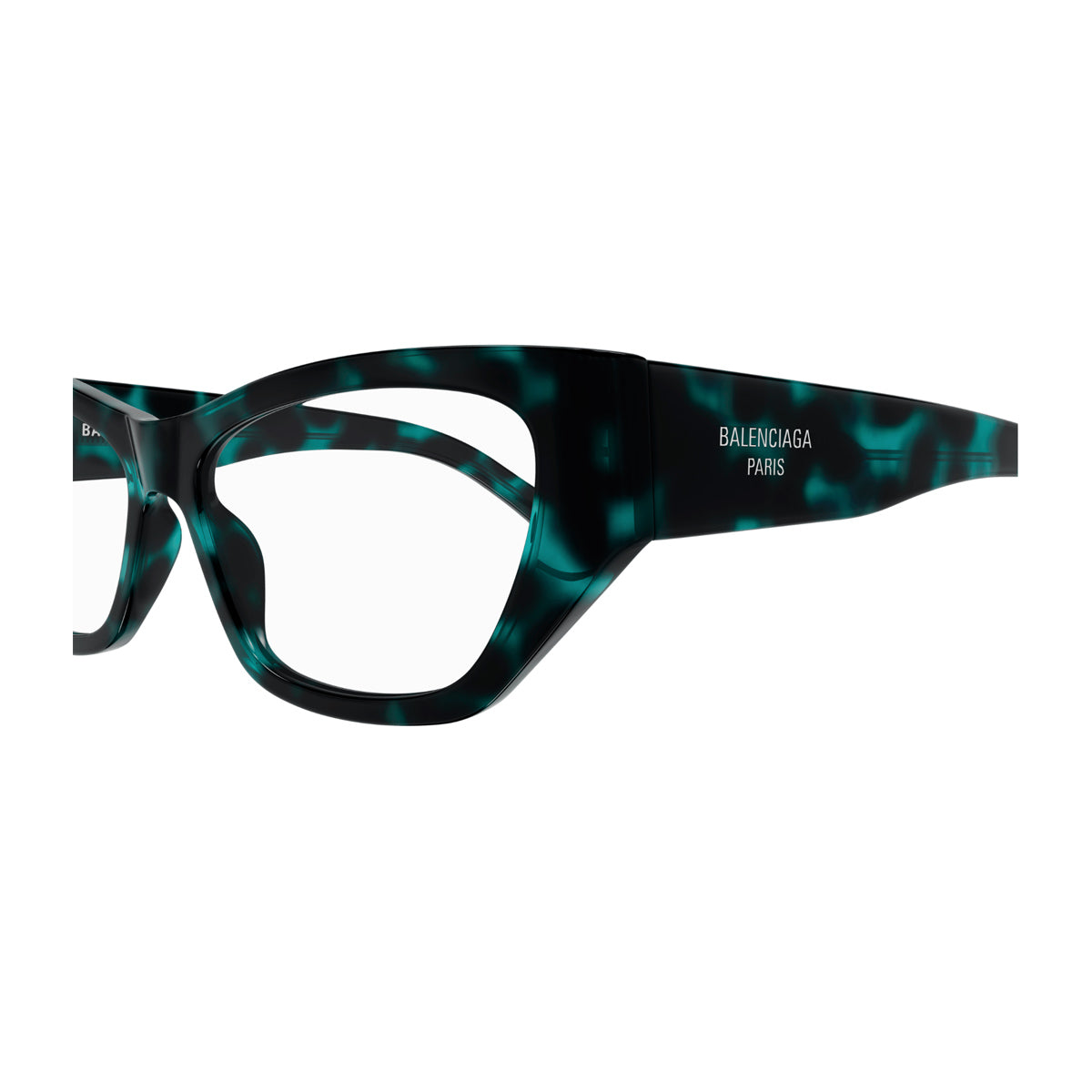 Balenciaga BB0372O Linea Everyday 003 Havana Blu Transparent Multicolore Acetate Occhiali Da Vista