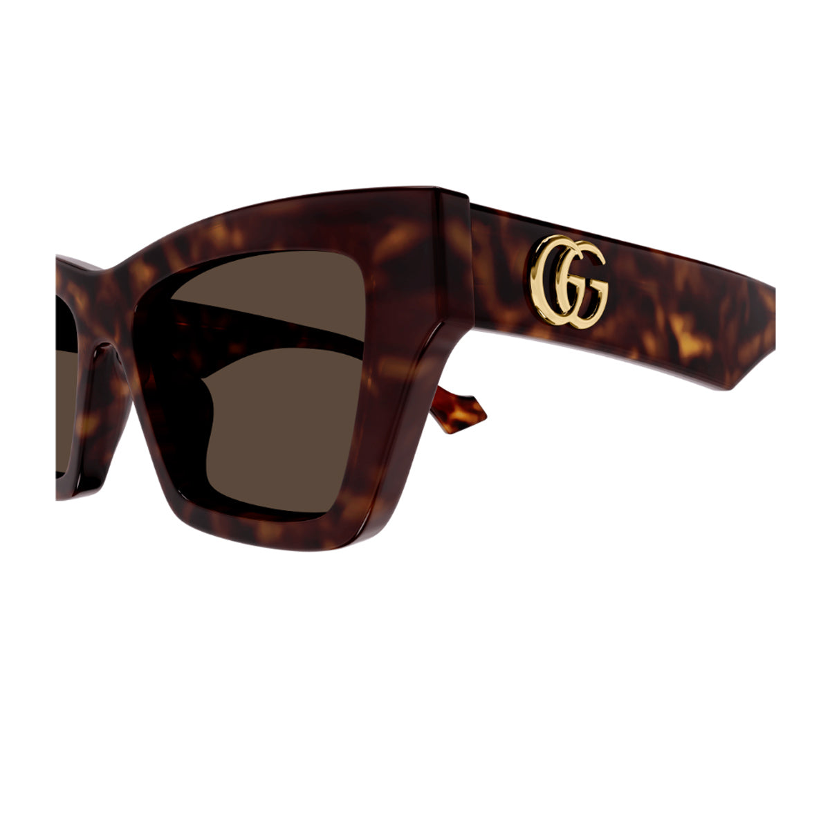 Gucci GG1753S Linea Emblem 002 Havana Brown Recycled Acetate Occhiali Da Sole