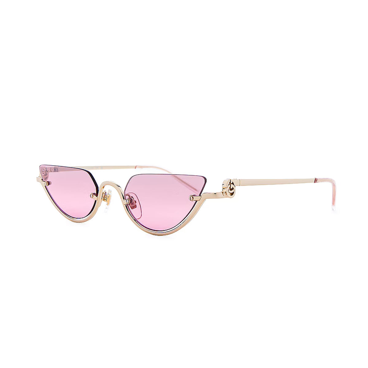 GG1603S LINEA GG LOGO 003 Gold Pink Oro Metal Occhiali Sole