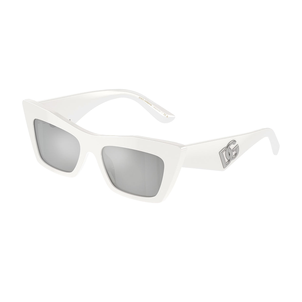 DG4435 33128V Bianco Celluloid Occhiali Sole