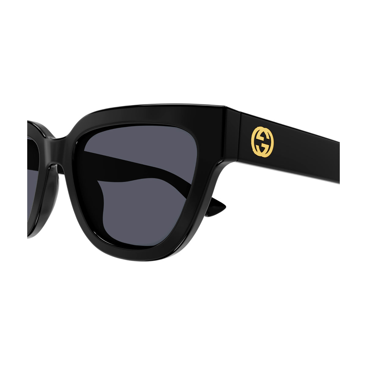 GG1578S LINEA GG LOGO 001 black grey Nero Injected Occhiali Sole