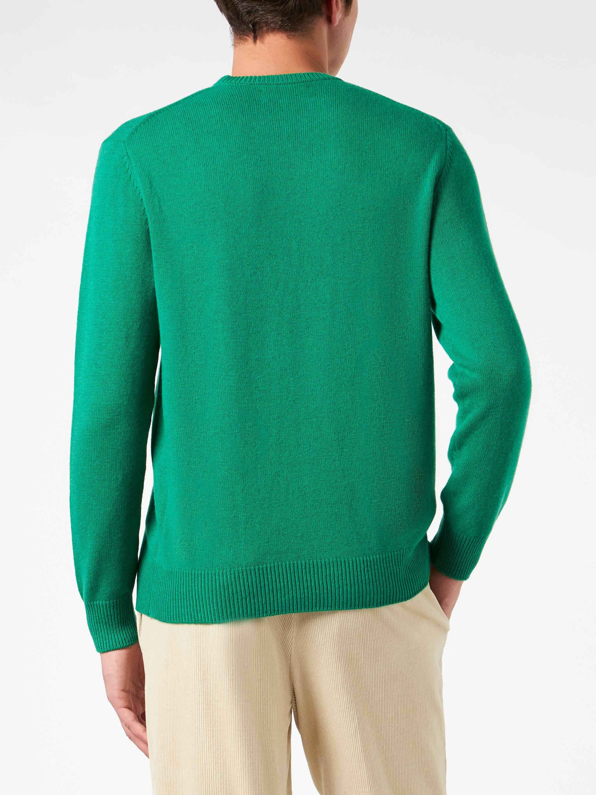Man Crewneck Sweater With Snoopy Tennis Jacquard | - ©peanuts Special Edition Green