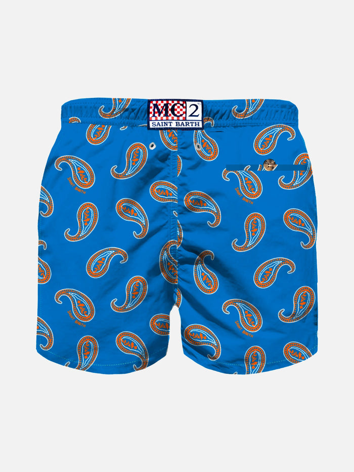 Bluette Paisley Print Boy Swim Shorts __single__ Swimshort