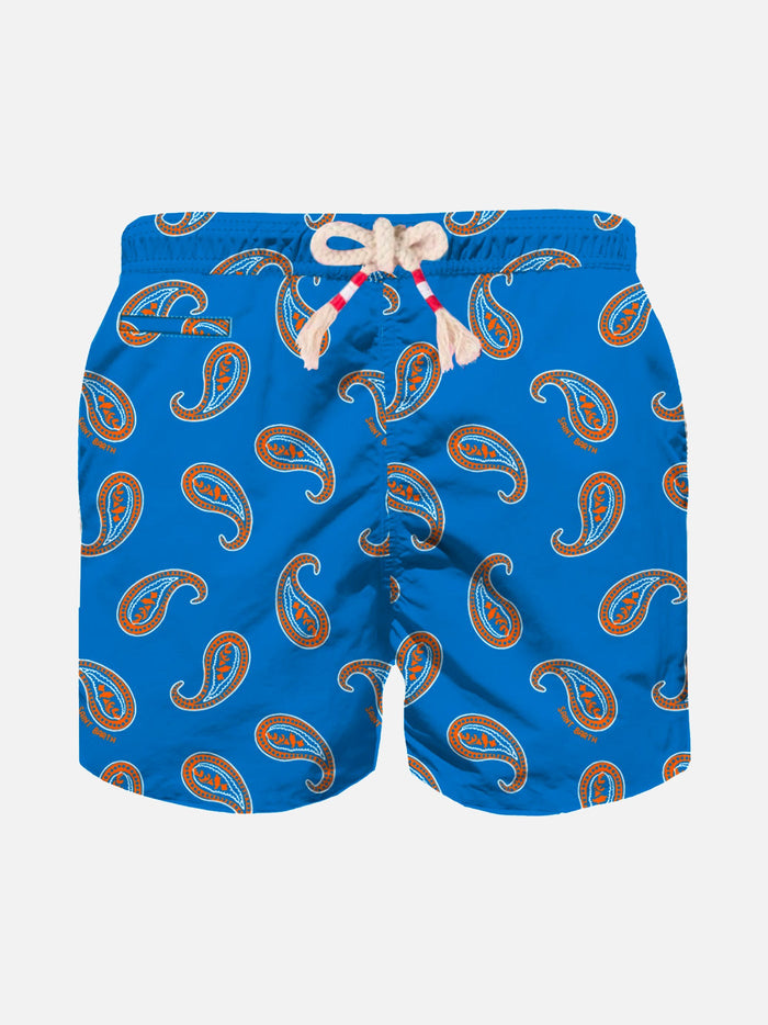 Bluette Paisley Print Boy Swim Shorts __single__ Swimshort