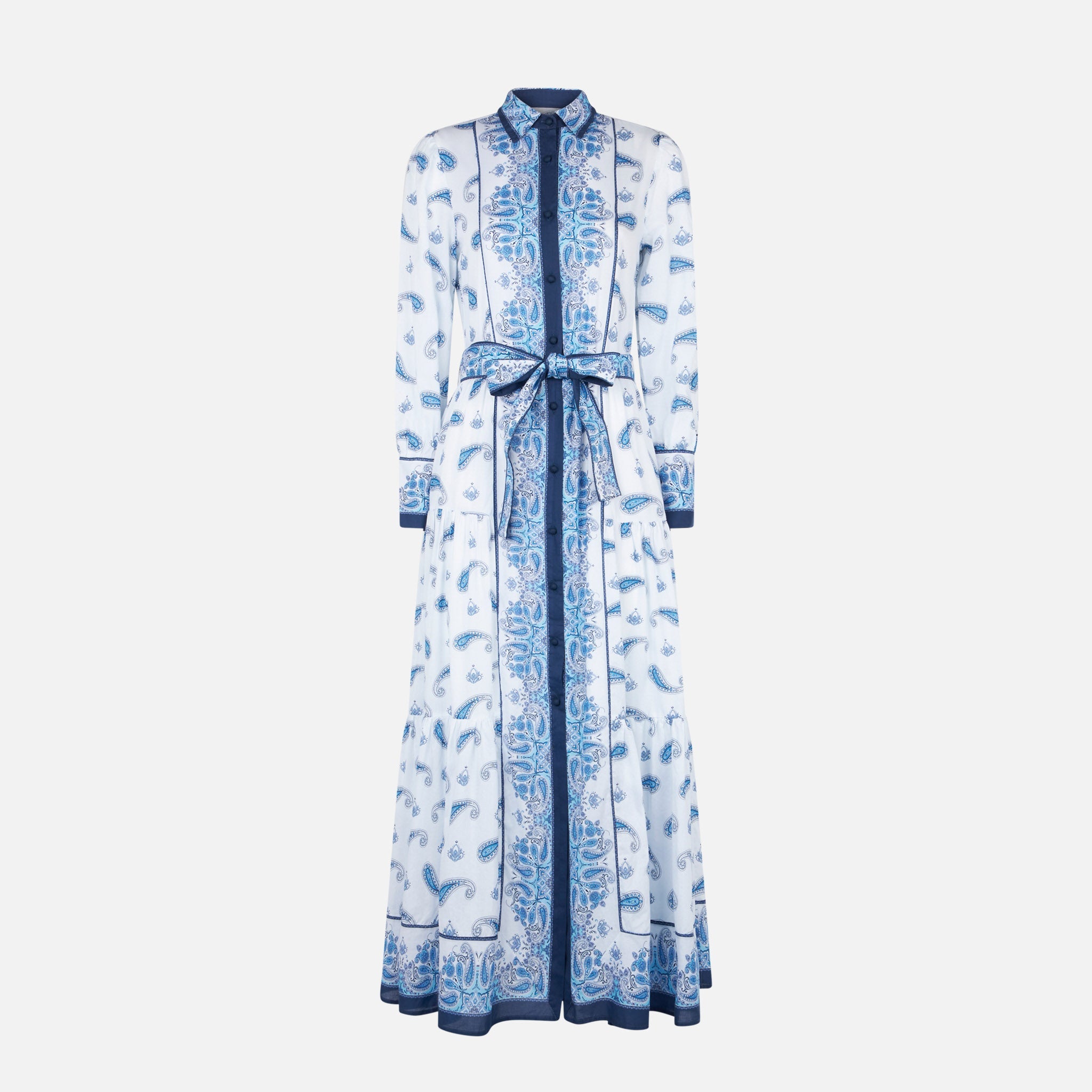 Blue Paisley Jensen Cotton Dress