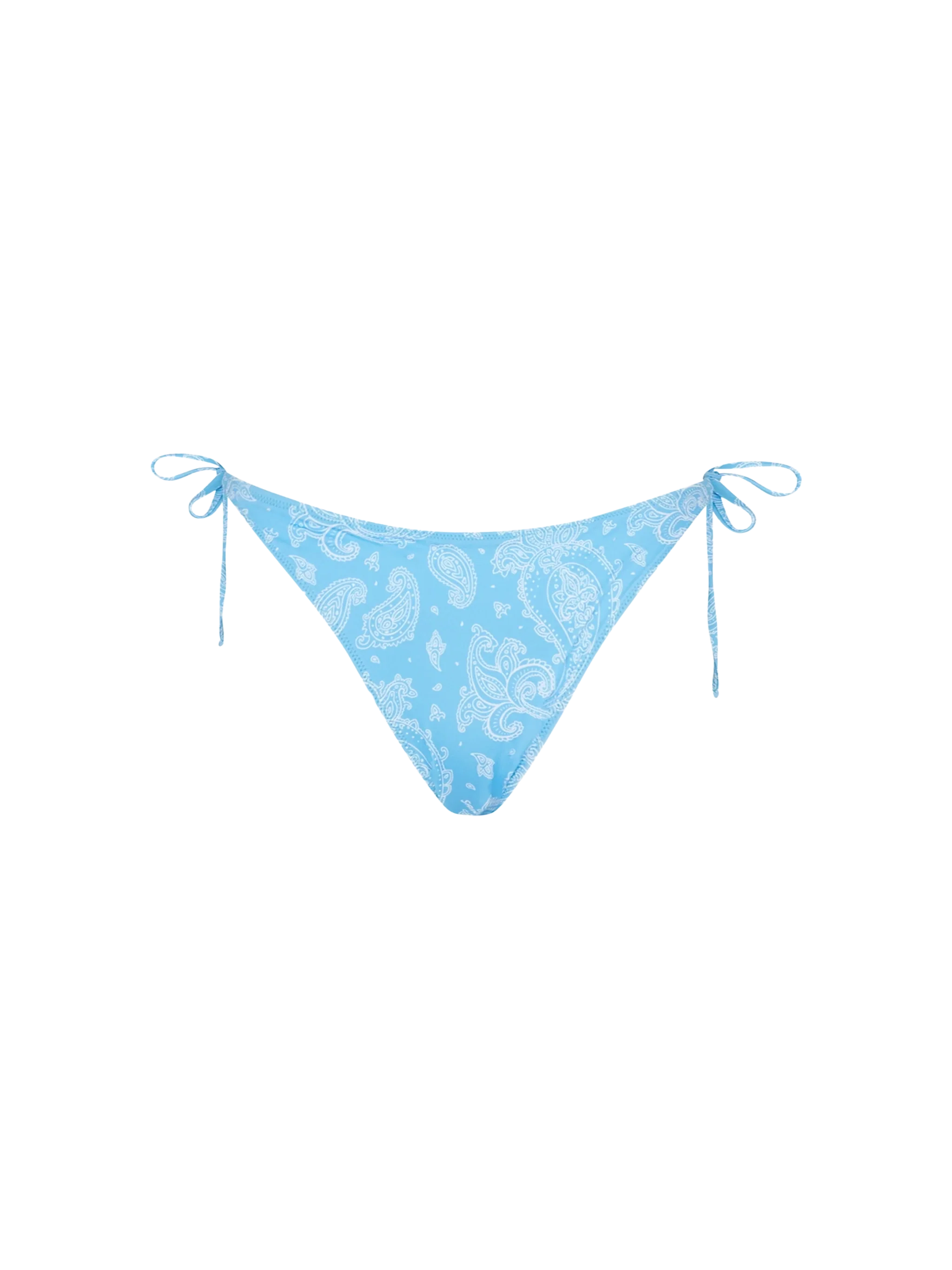 Light Blue Virgo Paisley Print Classic Swim Briefs Bottom