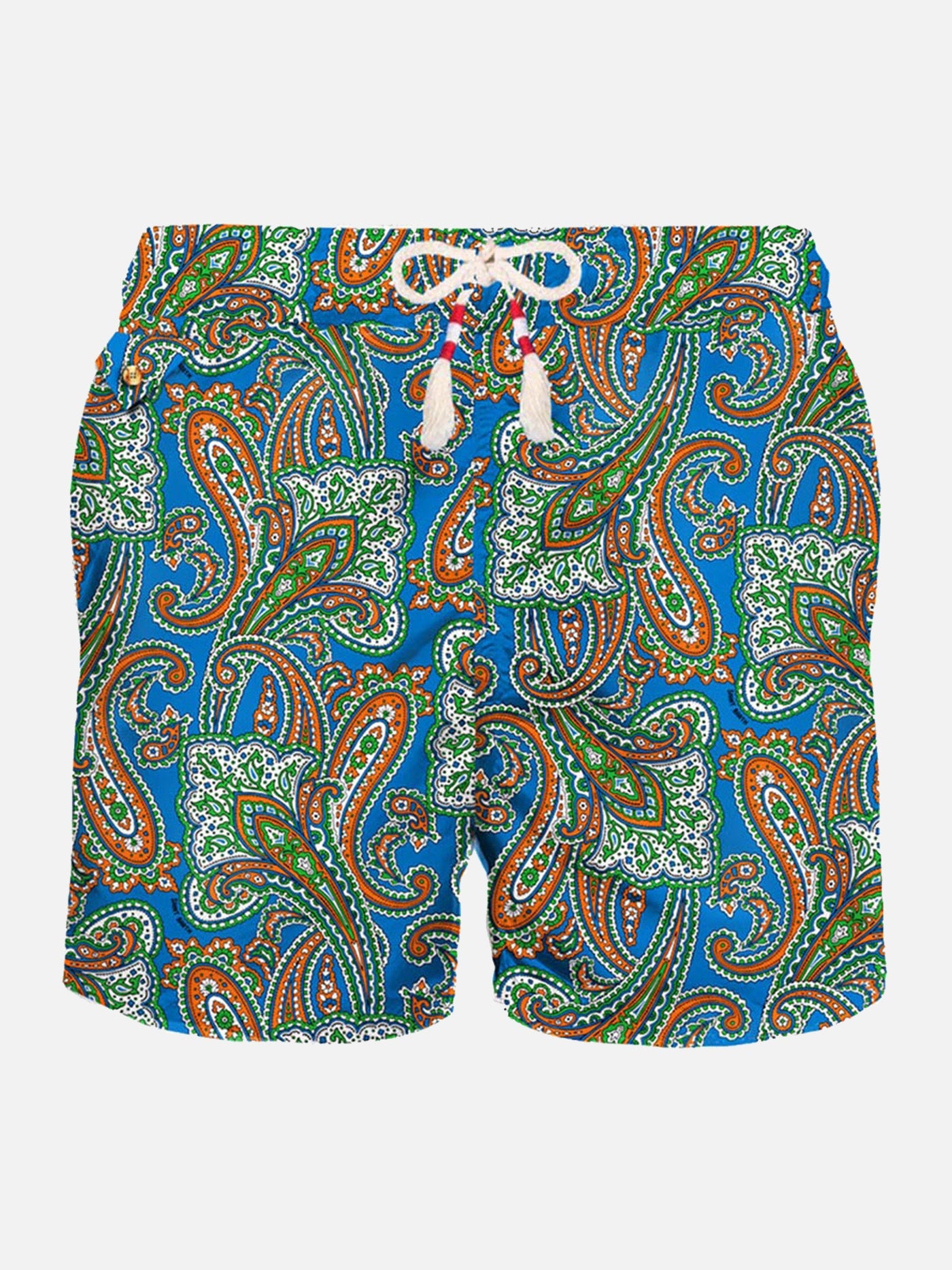 Lighting Multicolor Paisley Swim Shorts Blue Swimshort