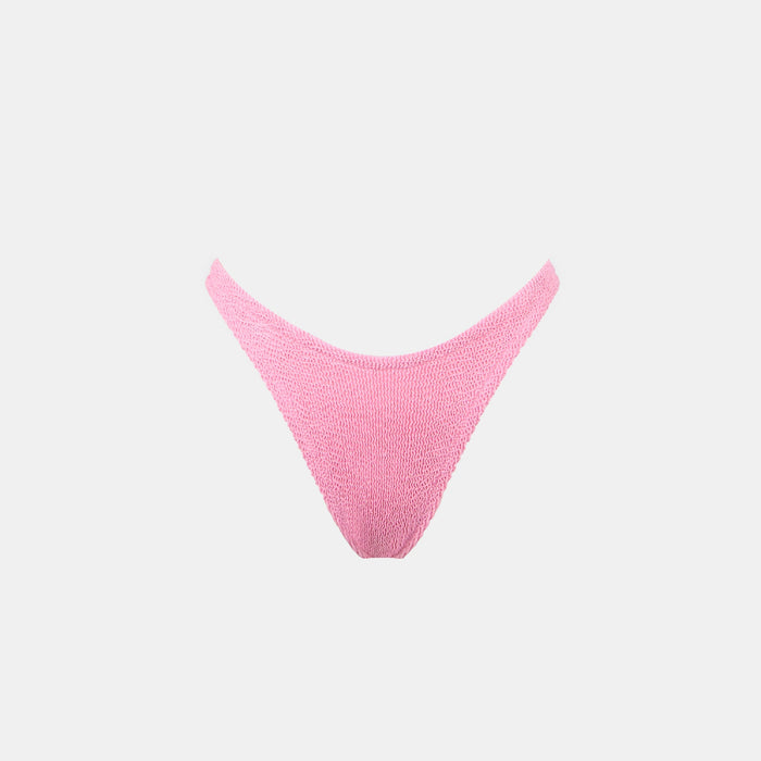 Pink Naomi Crinkle Cheeky Swim Briefs Bottom
