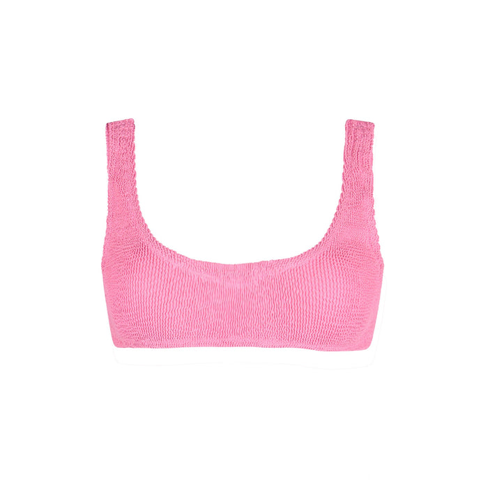 Naima Pink Crinkle Classic Bralette Top