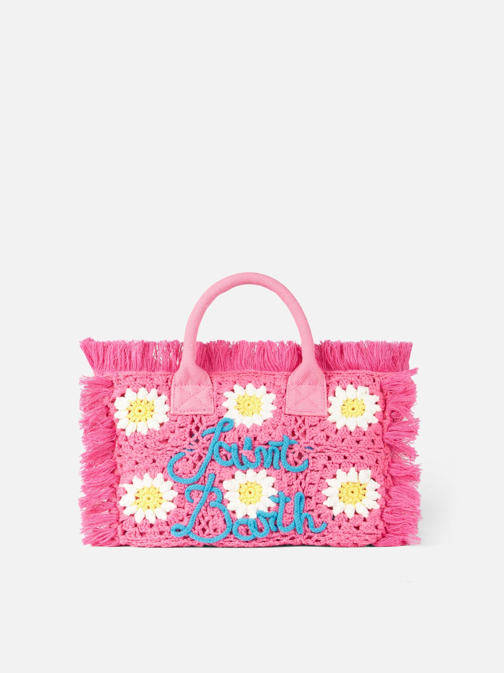 Colette Handbag With Crochet Flower Patches __single__ Bag